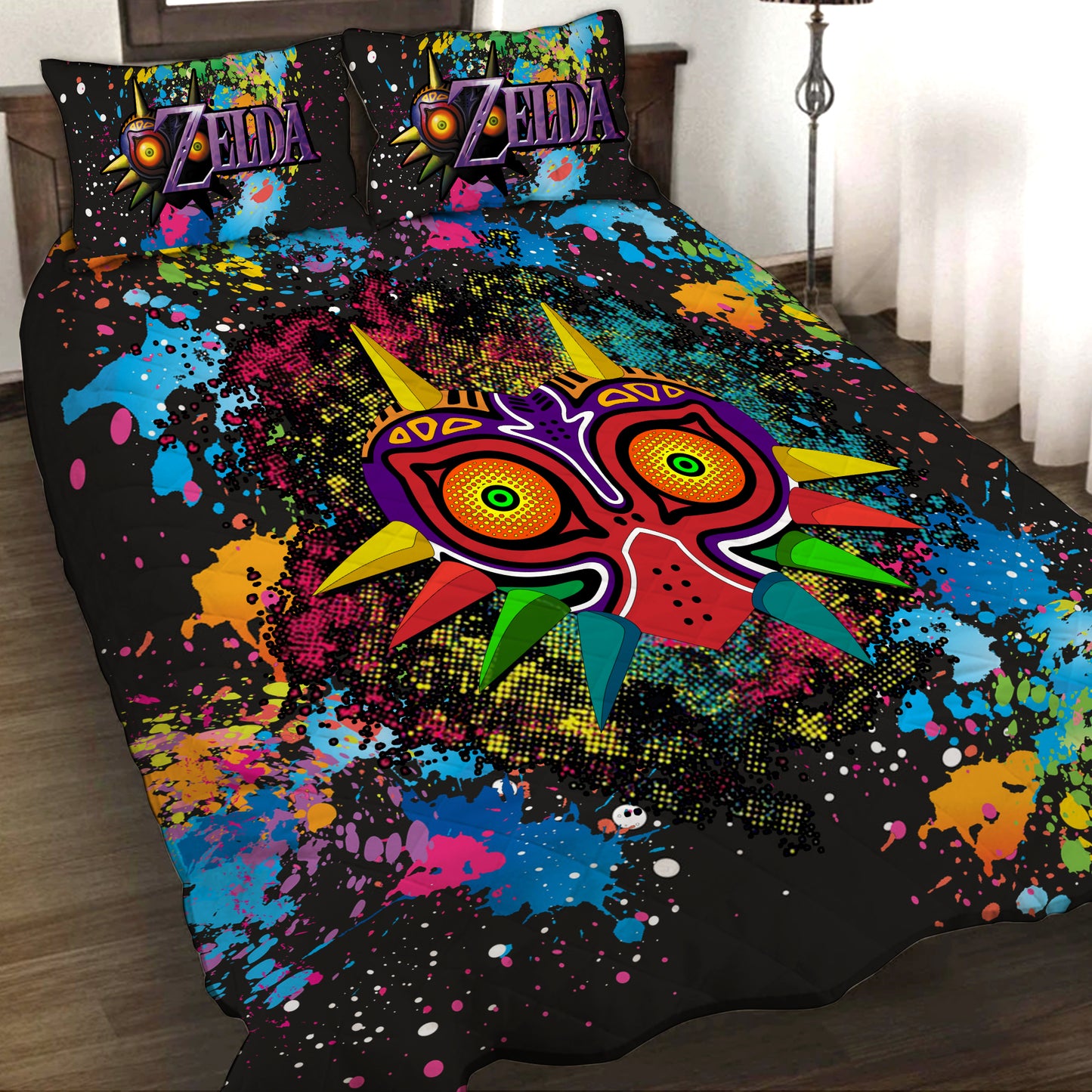 The Legend of Zelda - Majora's Mask Wood 3D Quilt Set Twin (150x180CM)  