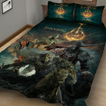 Elden Ring Video Game Quilt Blanket Quilt Set   