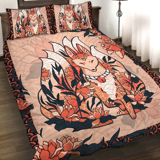Nine Tail Fox 3D Quilt Set Twin (150x180CM)  