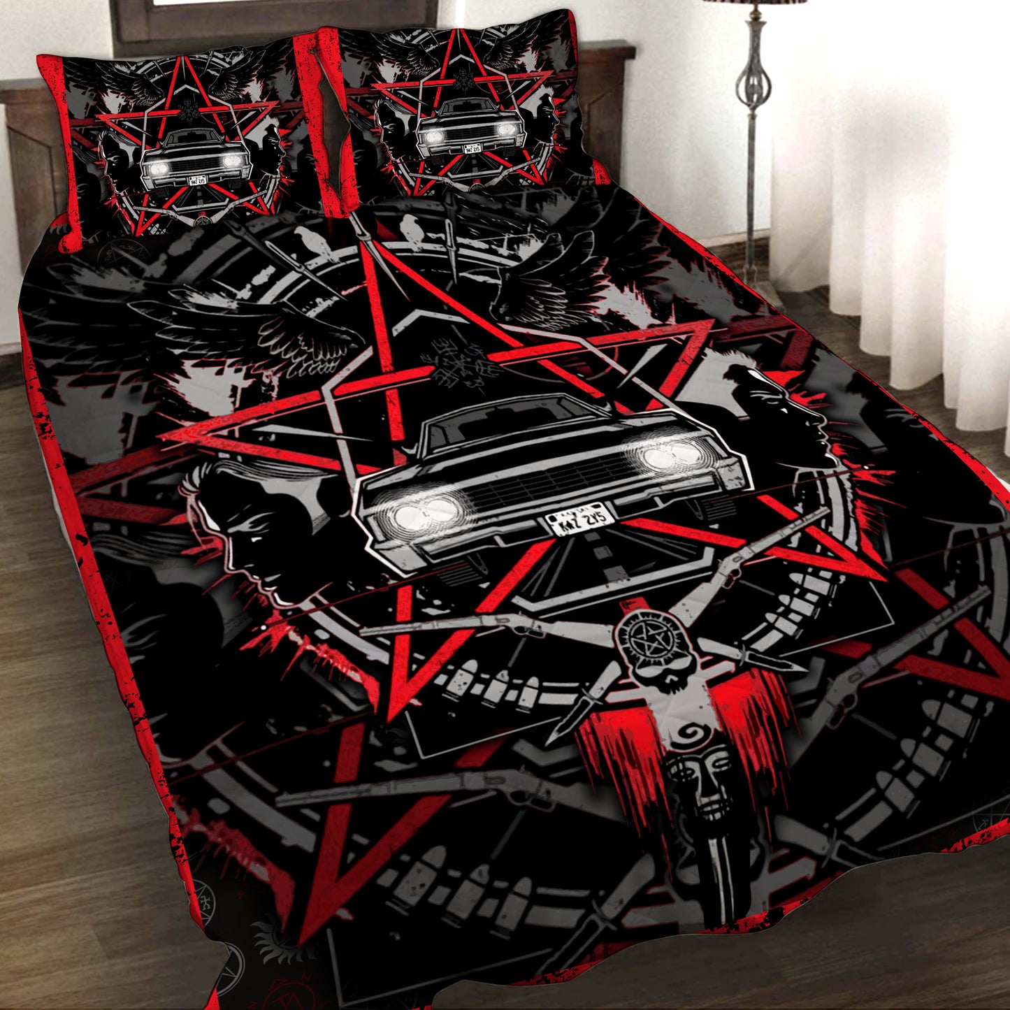 Supernatural 3D Quilt Set Quilt Set Twin (150x180CM) 