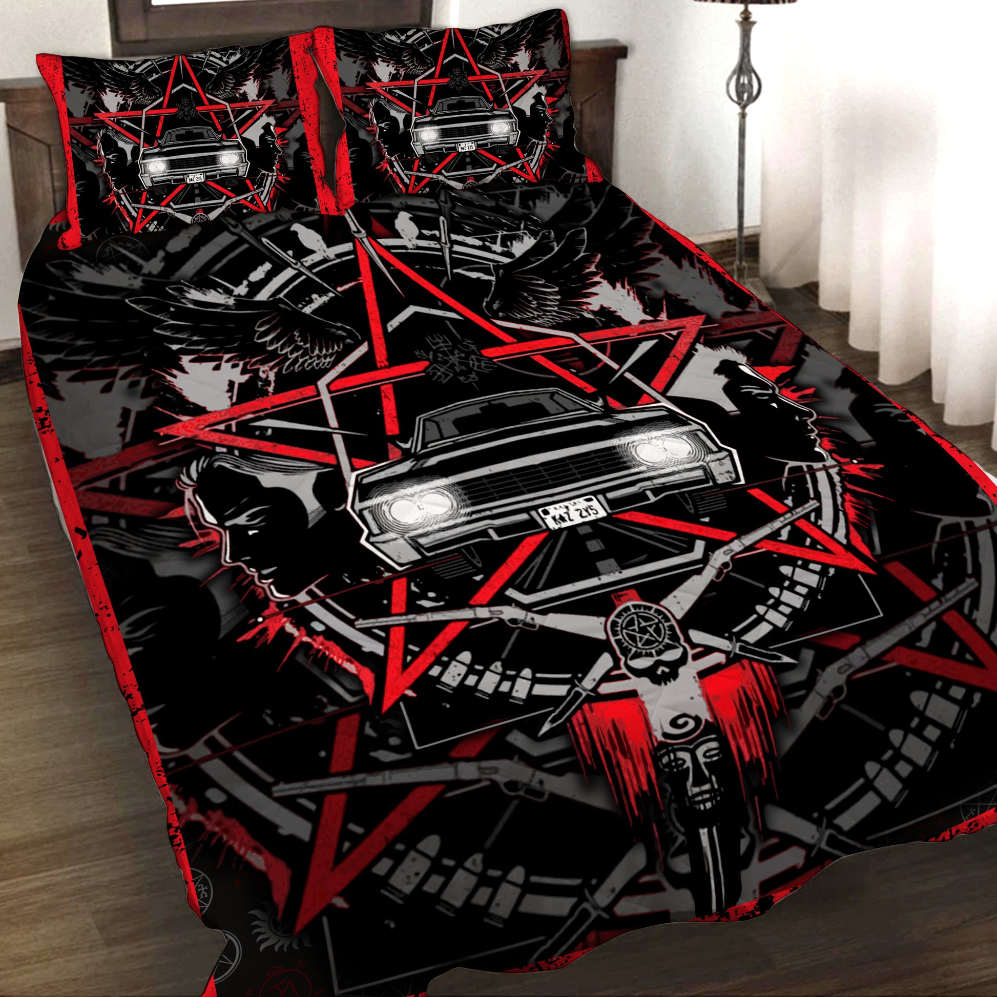 Supernatural 3D Quilt Set Quilt Set Twin (150x180CM) 