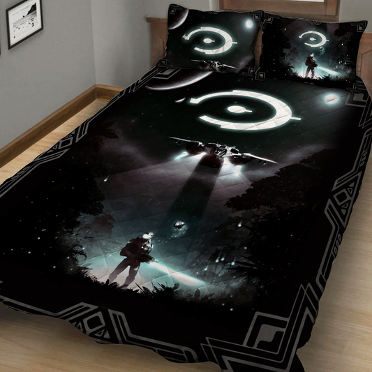 Halo 3D Quilt Set Quilt Set Twin (150x180CM) 
