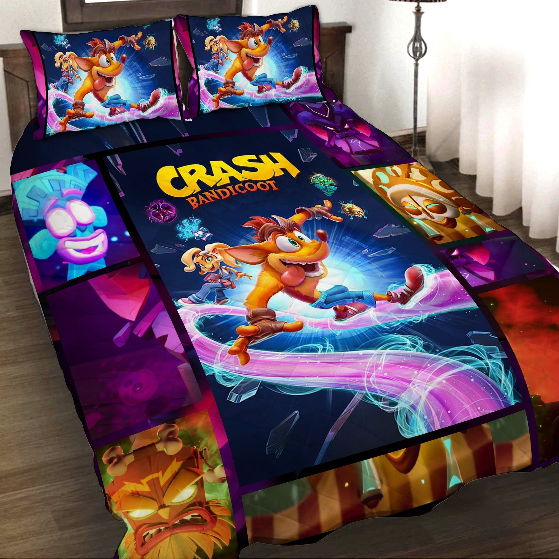 Crash Bandicoot 3D Quilt Set Quilt Set Twin (150x180CM) 