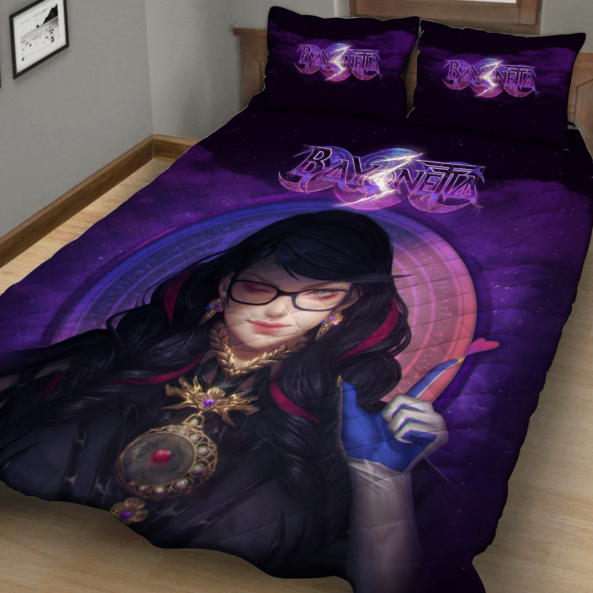 Bayonetta 3 Video Game Quilt Blanket Quilt Set   