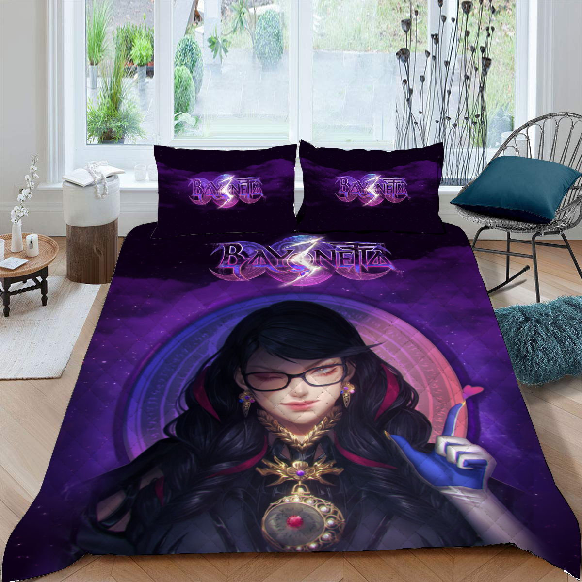 Bayonetta 3 Video Game Quilt Blanket Quilt Set Quilt Set Twin (150x180CM) 