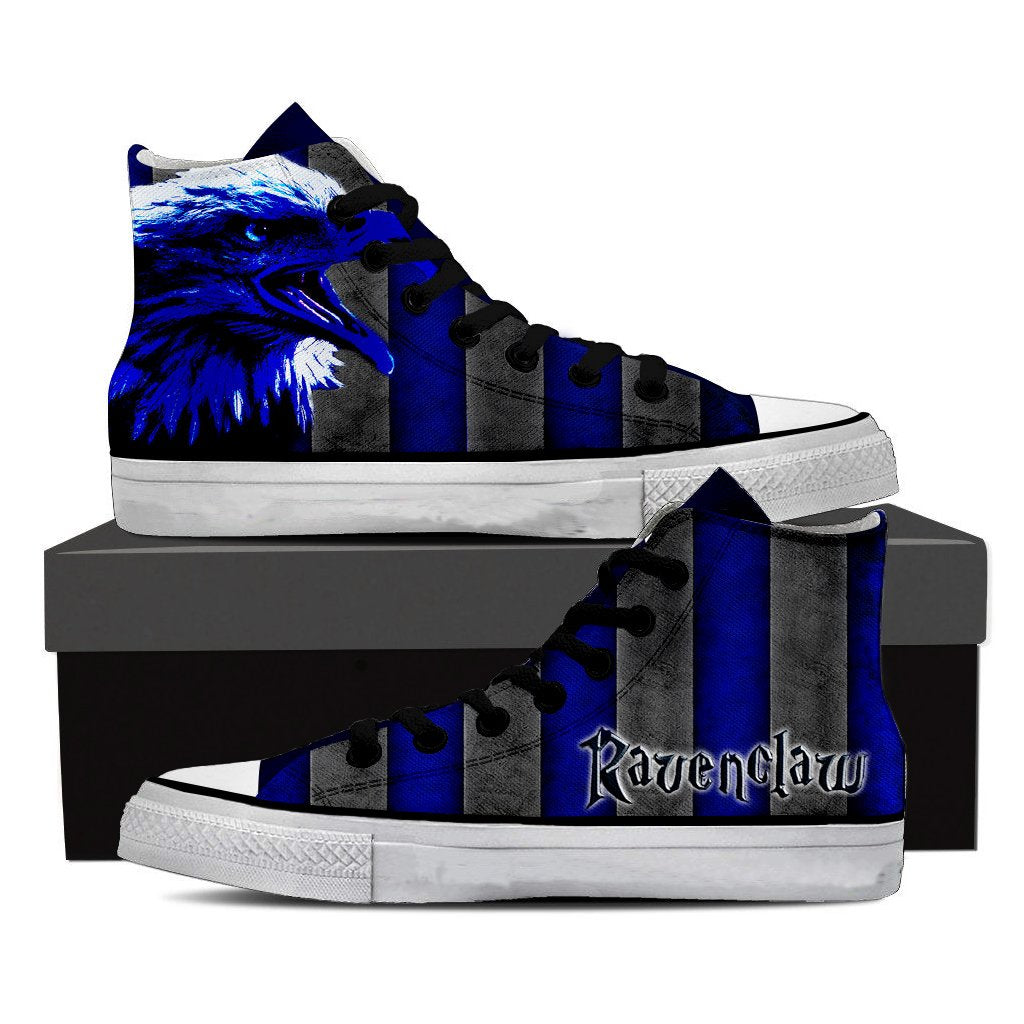 Striped Ravenclaw Harry Potter High Top Shoes SIZE 29