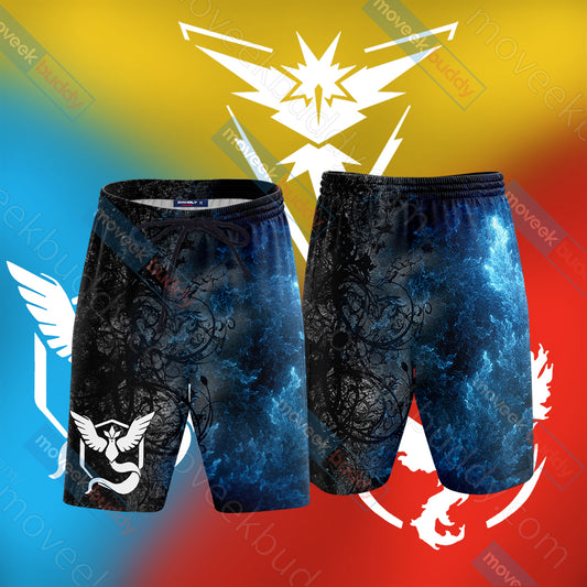 Pokemon Go - House Mystic Observe dapt Evolve Beach Shorts S  