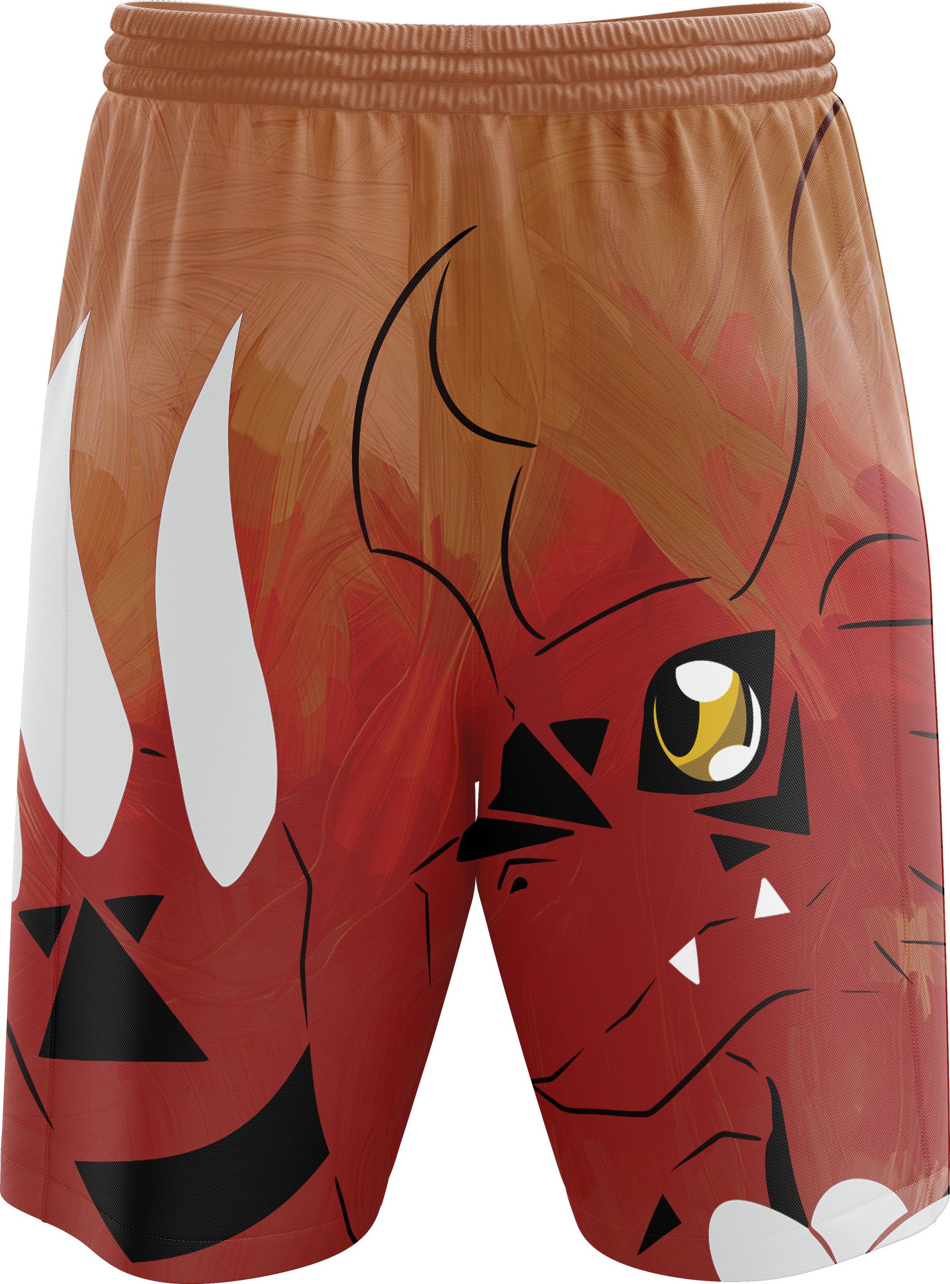 Digimon Guilmon Unisex 3D Beach Shorts   