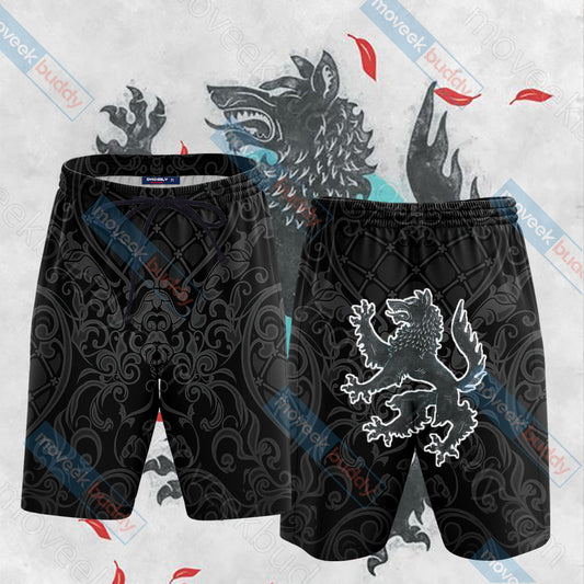 House Stark Direwolf Game Of Thrones Beach Shorts S  