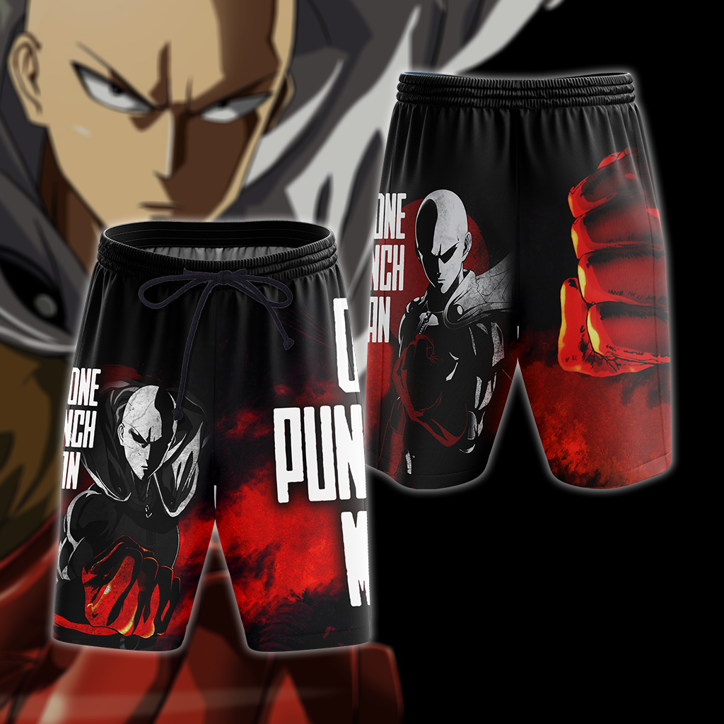 One Punch Man 3D All Over Print T-shirt Tank Top Zip Hoodie Pullover Hoodie Hawaiian Shirt Beach Shorts Jogger Beach Shorts S 