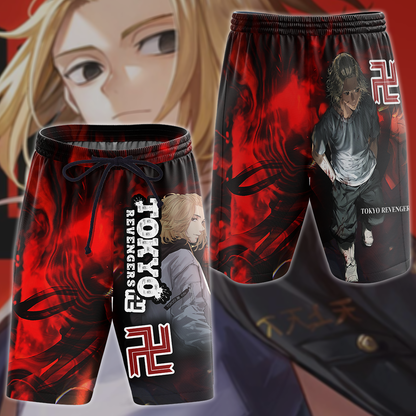 Tokyo Revengers 3D All Over Print T-shirt Tank Top Zip Hoodie Pullover Hoodie Hawaiian Shirt Beach Shorts Jogger Beach Shorts S 