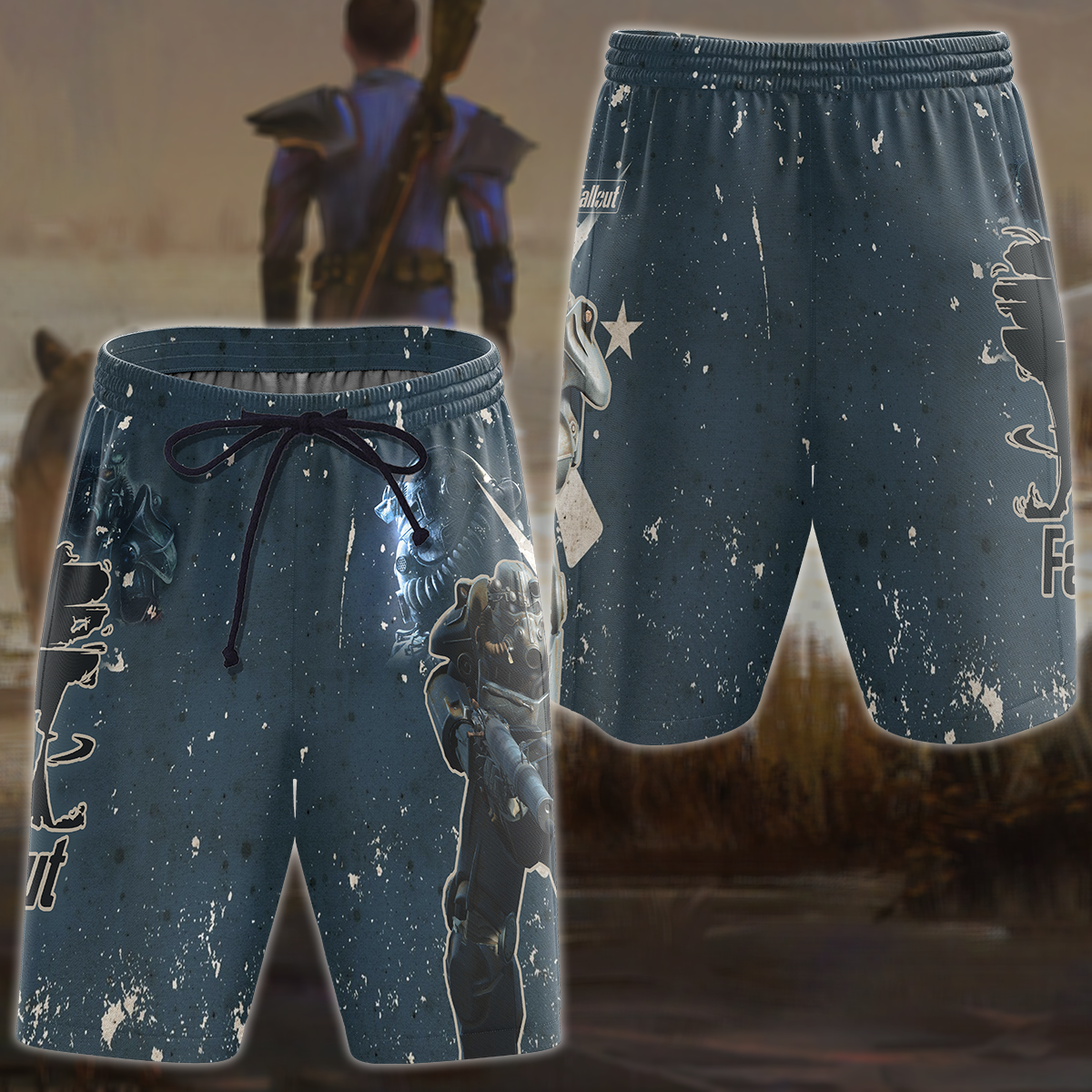 Fallout 4 Video Game 3D All Over Printed T-shirt Tank Top Zip Hoodie Pullover Hoodie Hawaiian Shirt Beach Shorts Jogger Beach Shorts S 