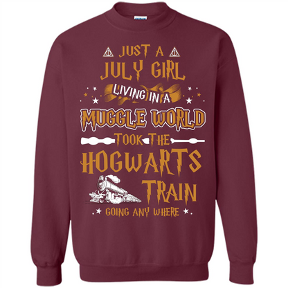 Harry Potter T-shirt Just A July Girl Living In A Muggle World   