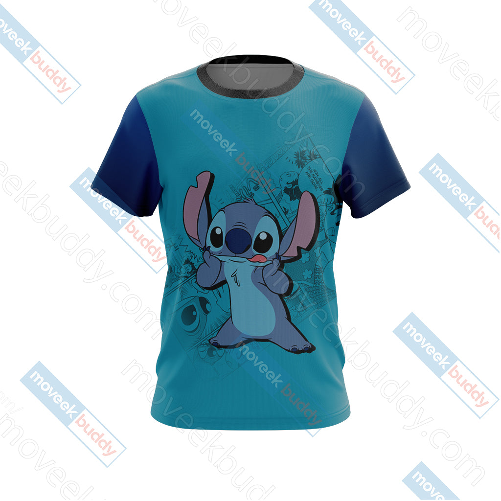 Ohana Means Family Stitch Unisex 3D T-shirt   