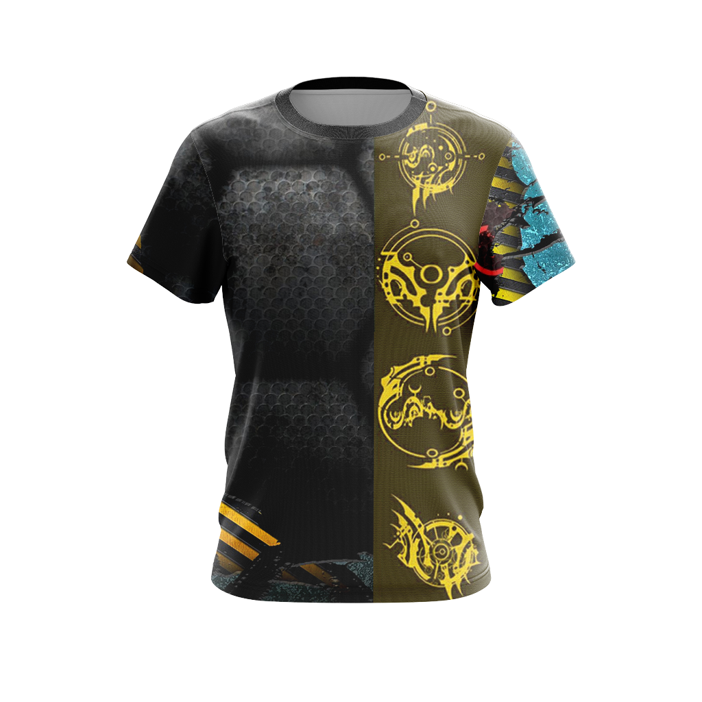 Tomb Raider Legend - Column symbols Unisex 3D T-shirt   