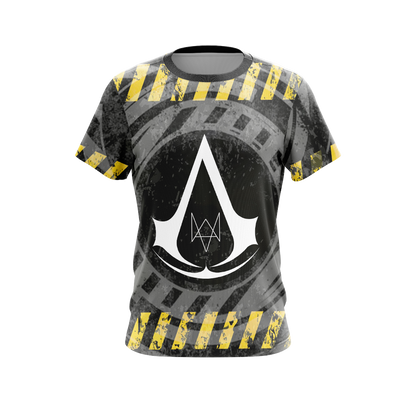 Assassin's Creed Watch Dogs Crossover Unisex 3D T-shirt   