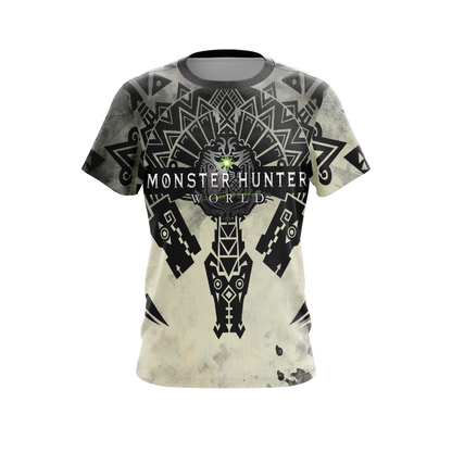 Monster Hunter World Logo Unisex 3D T-shirt   