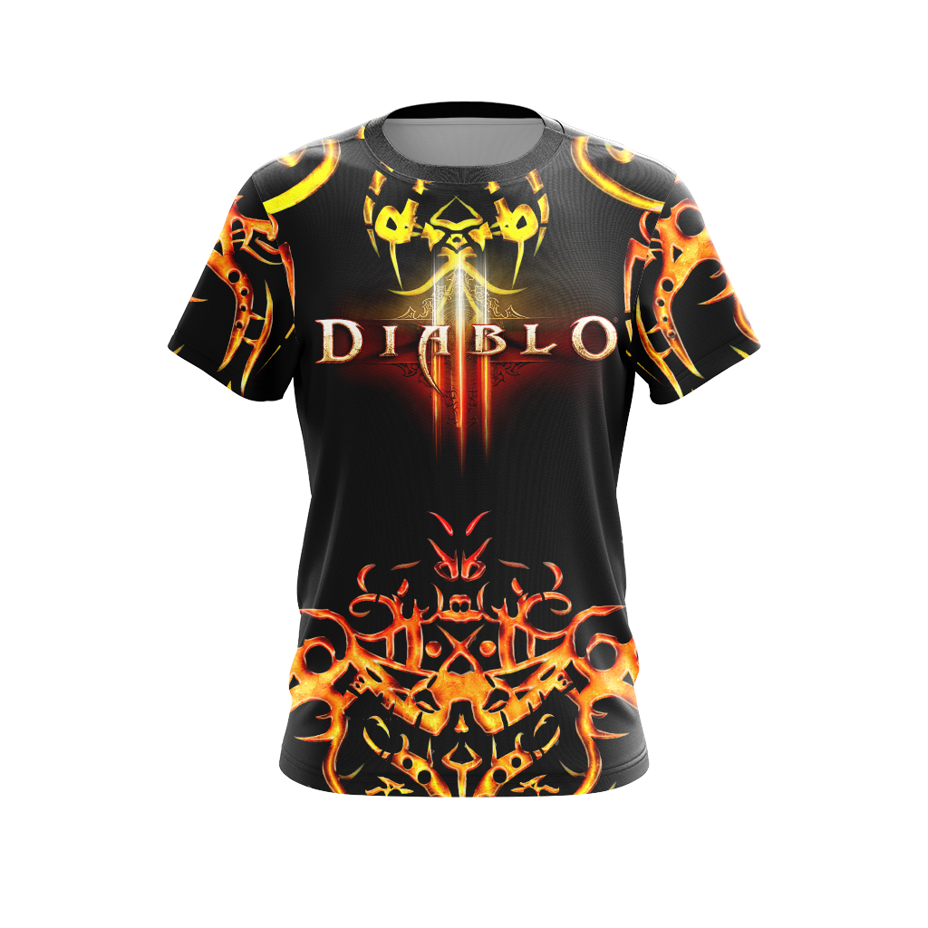 Diablo III - Class Crests Unisex 3D T-shirt   
