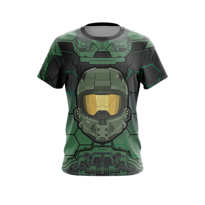 Halo 5 Master Chief HUD Helmet Unisex 3D T-shirt   