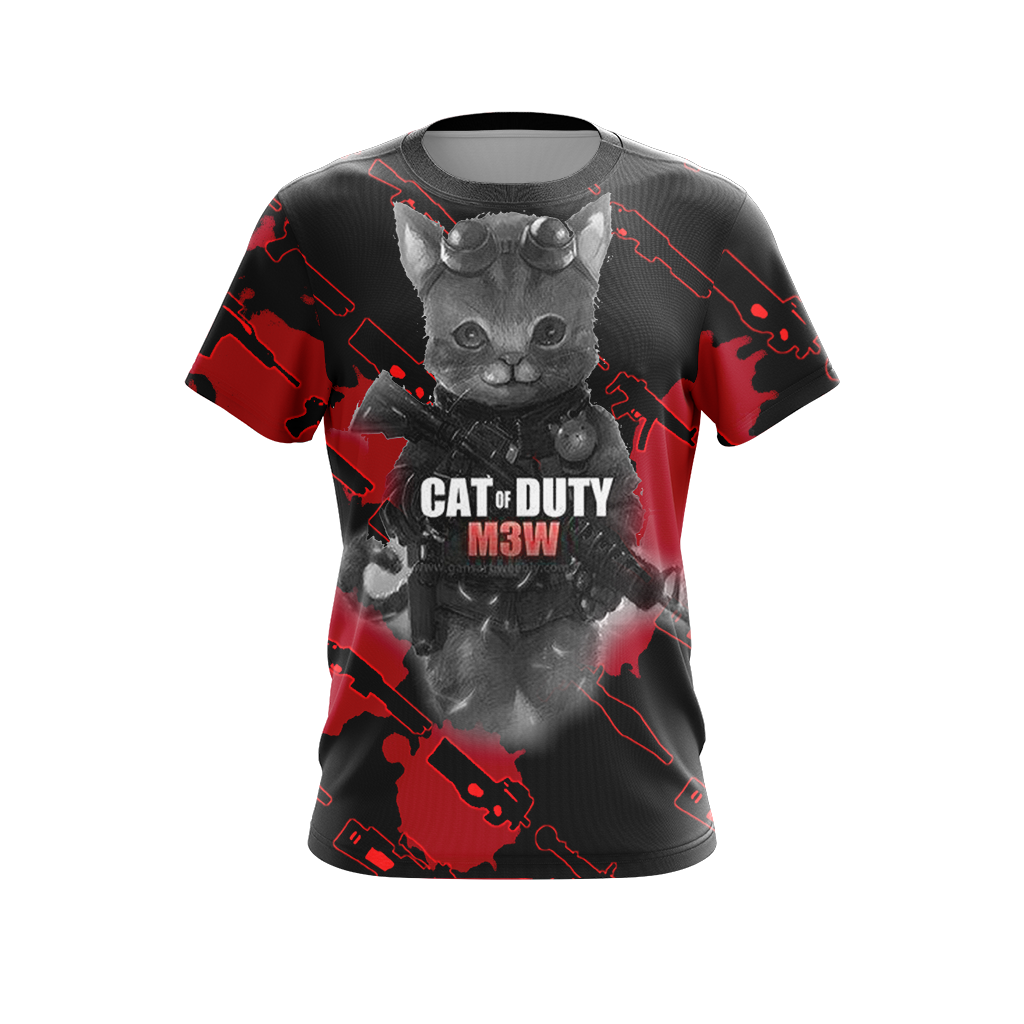 Call of Duty x Cats Unisex 3D T-shirt   