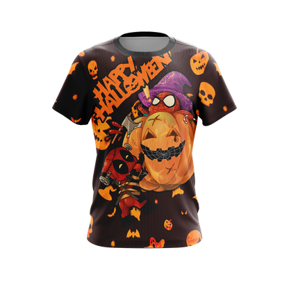 Deadpool x Spider Man - Halloween Unisex 3D T-shirt   