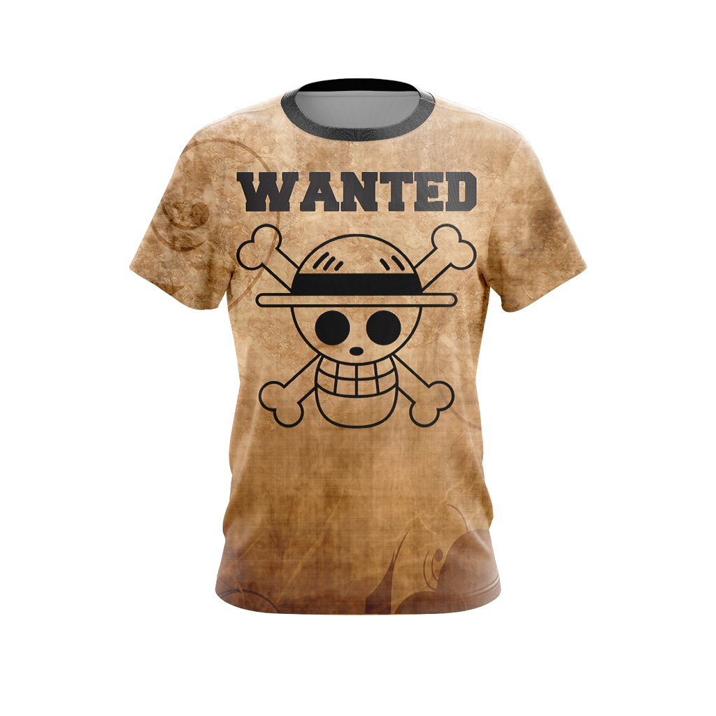 One Piece - Wanted Dead or Alive Unisex 3D T-shirt   