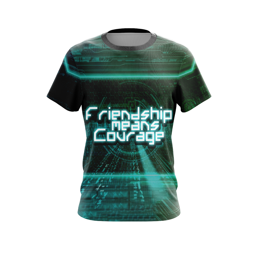 Digimon - Friendship means Courage Unisex 3D T-shirt   