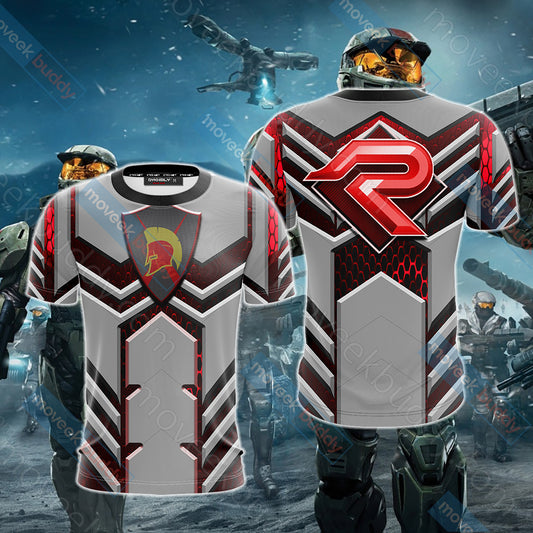 Halo - Red Team Unisex 3D T-shirt   