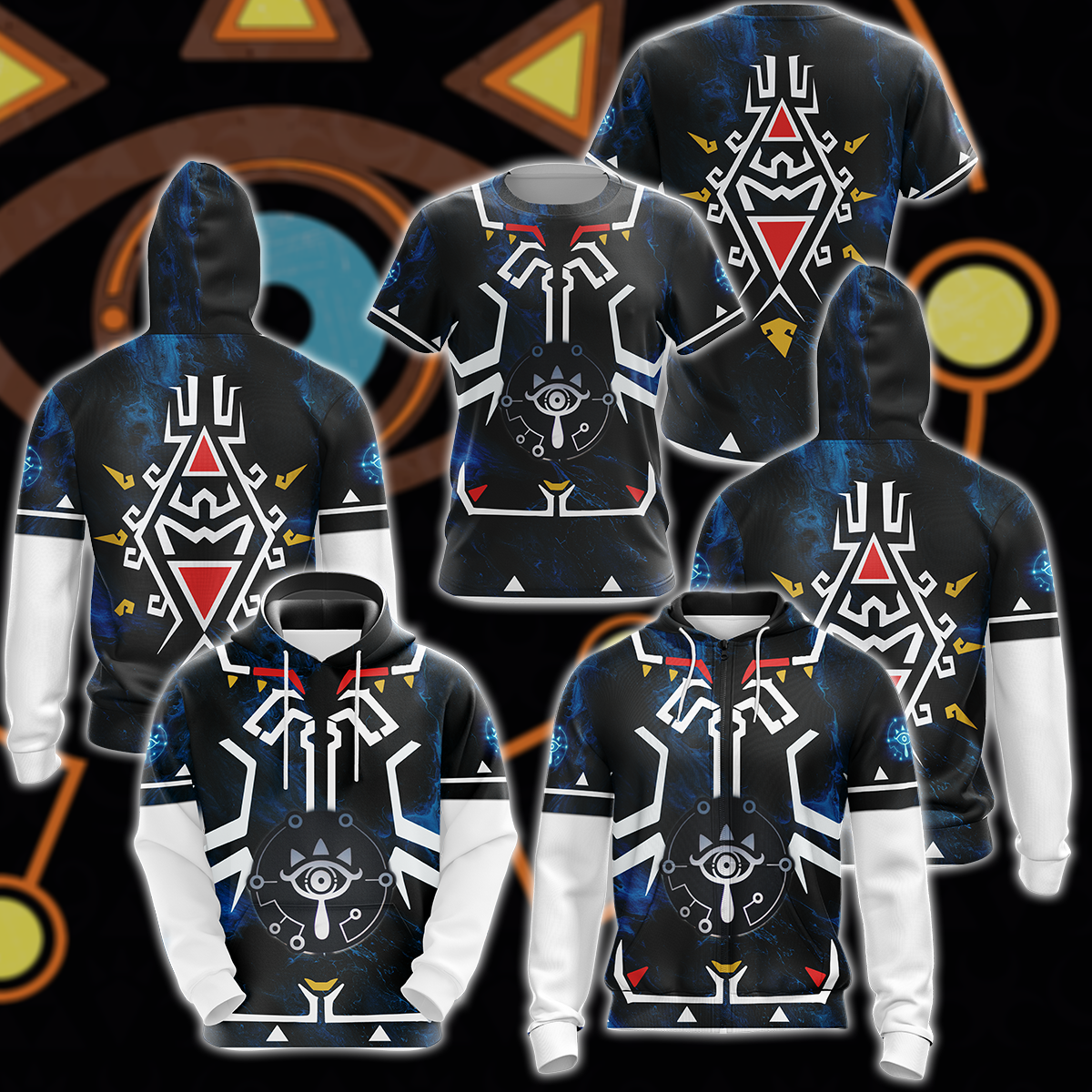 The legend of Zelda Breath of the Wild Video Game 3D All Over Print T-shirt Tank Top Zip Hoodie Pullover Hoodie Hawaiian Shirt Beach Shorts Jogger   