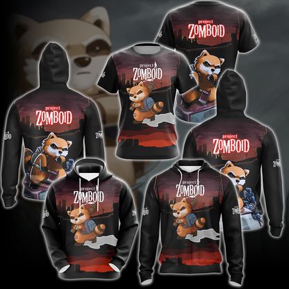 Project Zomboid Video Game 3D All Over Printed T-shirt Tank Top Zip Hoodie Pullover Hoodie Hawaiian Shirt Beach Shorts Jogger   