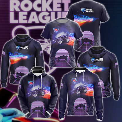 Rocket League Video Game 3D All Over Print T-shirt Tank Top Zip Hoodie Pullover Hoodie Hawaiian Shirt Beach Shorts Jogger   