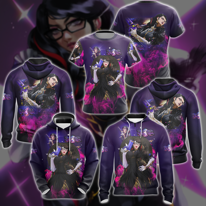 Bayonetta 3 Video Game 3D All Over Print T-shirt Tank Top Zip Hoodie Pullover Hoodie Hawaiian Shirt Beach Shorts Jogger   