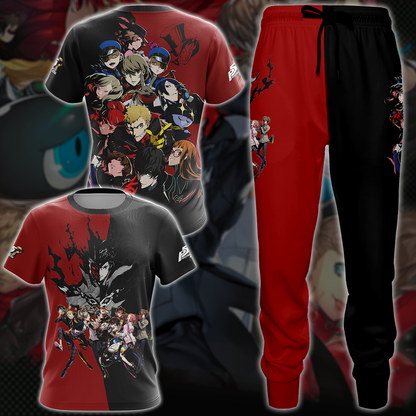 Persona 5 Royal Video Game 3D All Over Printed T-shirt Tank Top Zip Hoodie Pullover Hoodie Hawaiian Shirt Beach Shorts Jogger   