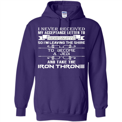 I Never Received My Acceptance Letter To Hogwarts T-shirt Purple S 