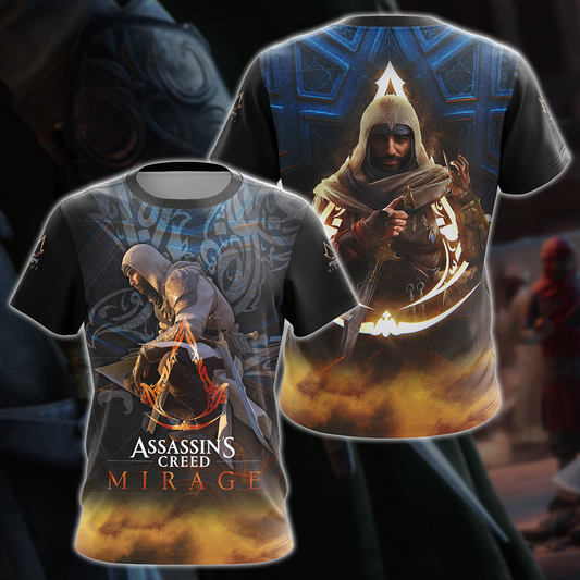 Assassin's Creed Mirage Video Game All Over Printed T-shirt Tank Top Zip Hoodie Pullover Hoodie Hawaiian Shirt Beach Shorts Joggers T-shirt S 