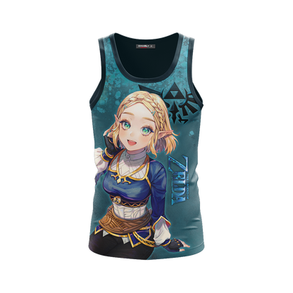Princess Zelda The Legend of Zelda All Over Print T-shirt Zip Hoodie Pullover Hoodie   