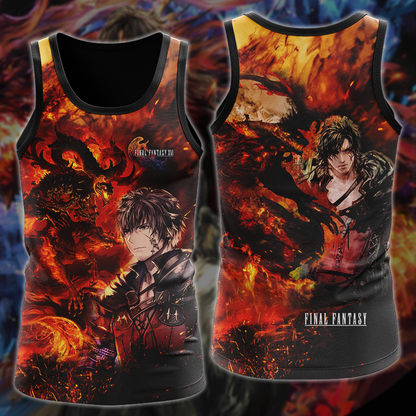 Final Fantasy XVI Video Game 3D All Over Printed T-shirt Tank Top Zip Hoodie Pullover Hoodie Hawaiian Shirt Beach Shorts Jogger Tank Top S 
