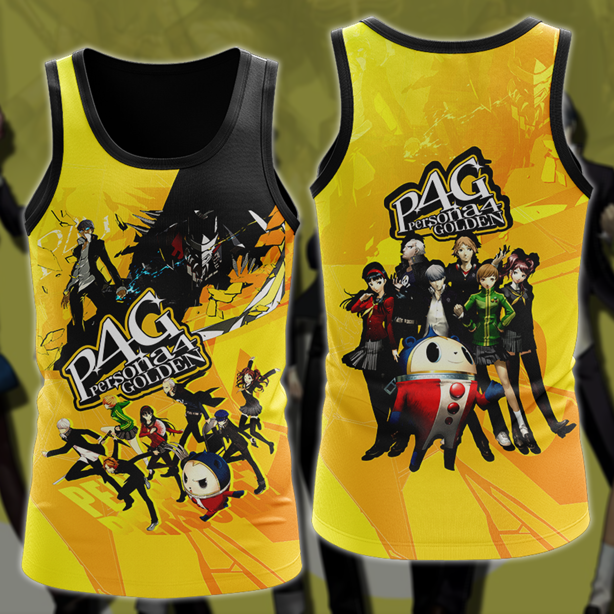 Persona 4 Golden Video Game 3D All Over Printed T-shirt Tank Top Zip Hoodie Pullover Hoodie Hawaiian Shirt Beach Shorts Jogger Tank Top S 