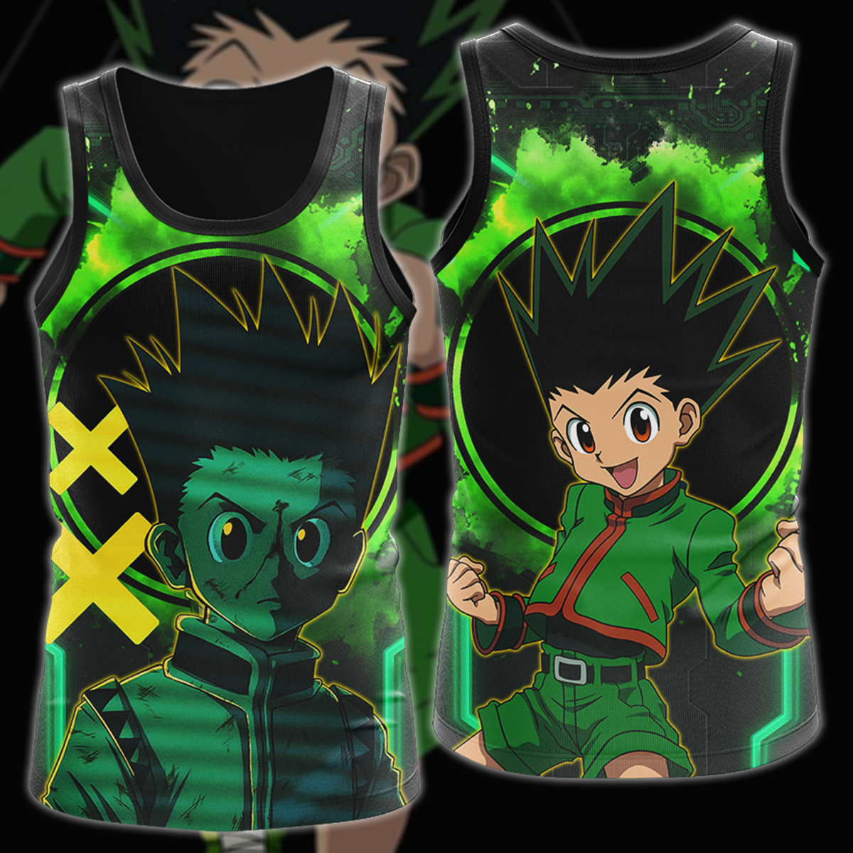 Hunter x Hunter Gon 3D All Over Print T-shirt Tank Top Zip Hoodie Pullover Hoodie Hawaiian Shirt Beach Shorts Jogger Tank Top S 