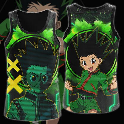 Hunter x Hunter Gon 3D All Over Print T-shirt Tank Top Zip Hoodie Pullover Hoodie Hawaiian Shirt Beach Shorts Jogger Tank Top S 