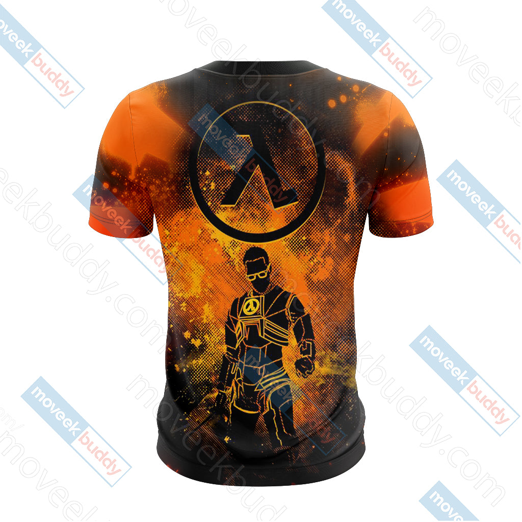 Half-Life Free Man Unisex 3D T-shirt   