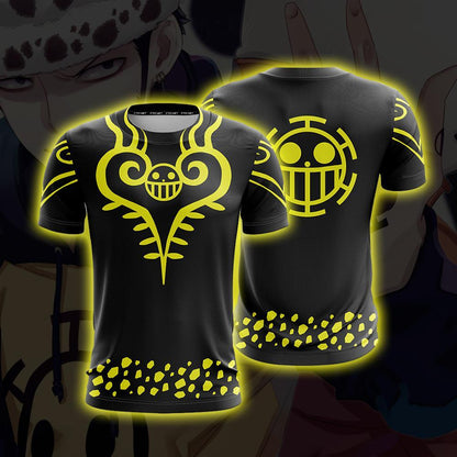 One Piece Trafalgar D. Water Law Cosplay Unisex 3D T-shirt S  