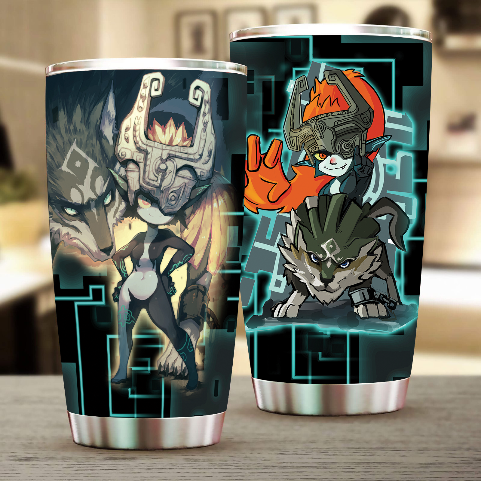 Wolf Link & Midna Tumbler 20oz  