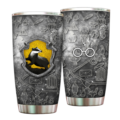 The Hufflepuff Badger Harry Potter Tumbler 20 Oz  