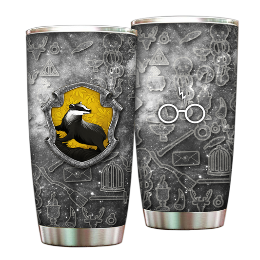 The Hufflepuff Badger Harry Potter Tumbler 20 Oz  