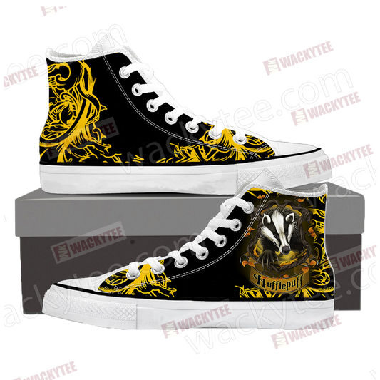Loyal Like A Hufflepuff Harry Potter High Top Shoes SIZE 29
