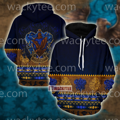 Wise Like A Ravenclaw Harry Potter Wacky Style Unisex 3D T-shirt Hoodie S 
