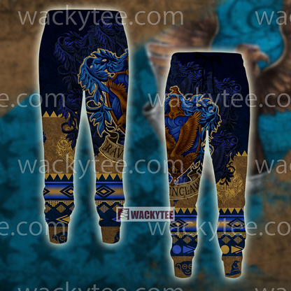 Wise Like A Ravenclaw Harry Potter Wacky Style Unisex 3D T-shirt Joggers S 