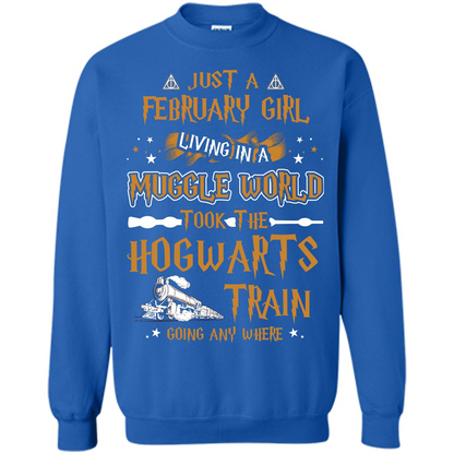Harry Potter T-shirt Just A February Girl Living In A Muggle World   