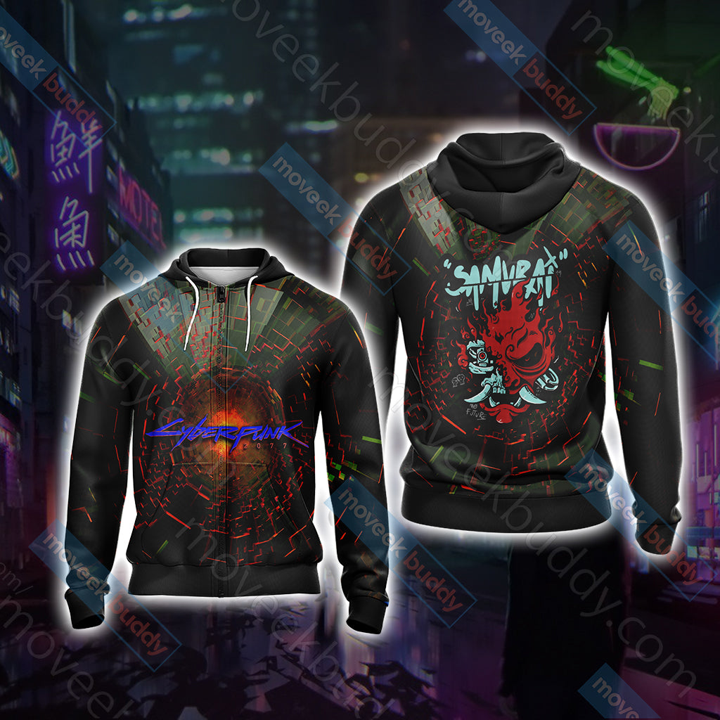 Cyberpunk 2077 New Look  Unisex 3D T-shirt Zip Hoodie XS 